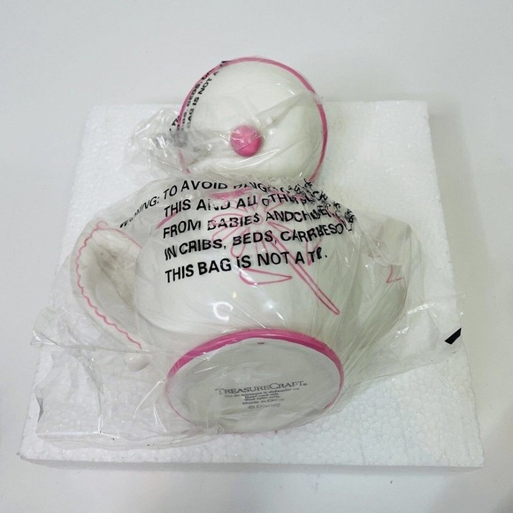 Disney Treasure Craft Alice in Wonderland Teapot Treat jar cookie jar In Box - Picture 9 of 9